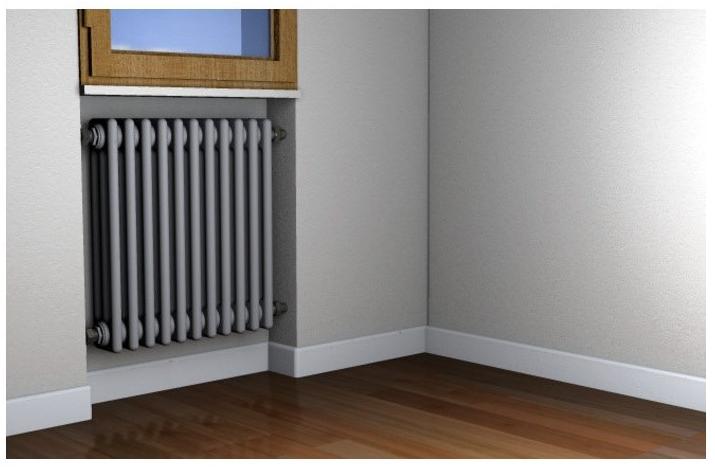 fischer italia Белая полка для трубчатых радиаторов sun-id-1403789 - Вид №1