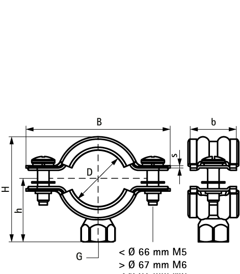 3391104 Крепление для труб  WLC Хомут со звукоизоляцией для труб всех видов WALRAVEN  - Вид №1
