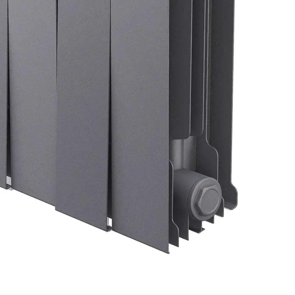 Радиатор секционный Royal Thermo Pianoforte 200/100 20 секций боковое подключение биметалл серый 86733731 STLM-2057607  - Вид №5