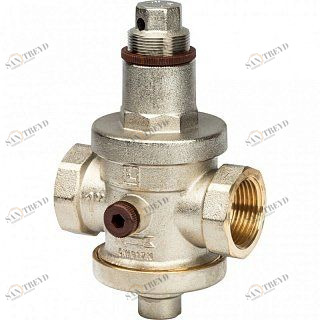 Редуктор давления STOUT 1" полнопроходной с отверстием под манометр SVS0008000025