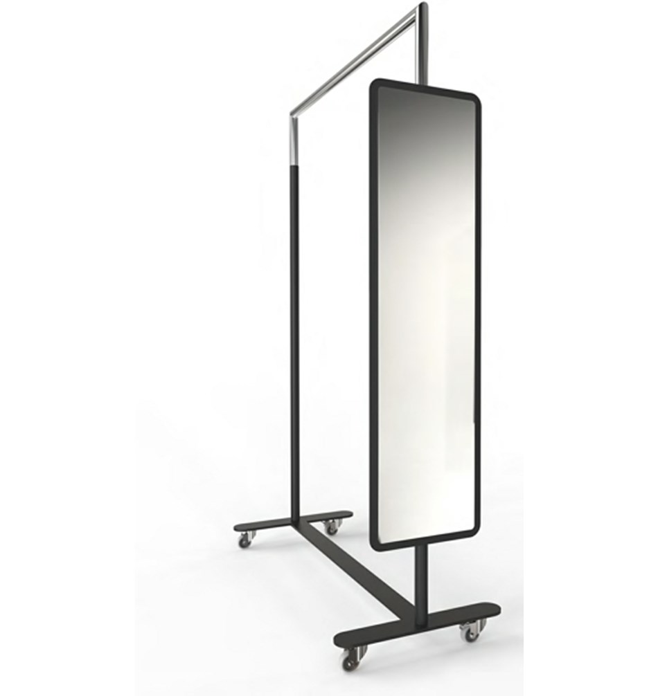 FROST Зеркало 6008 ф / Букто » черное Пластик Черный U6008-B  - Вид №1