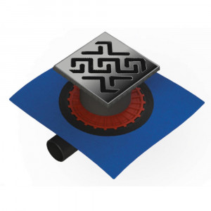 090365 Трап водосток ZENTRUM Antik 150х150  Berges ZENTRUM Norma