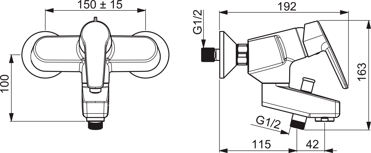 Oras 3972Y Cмеситель для ванны и душа 3972Y Saga Хром  - Вид №1