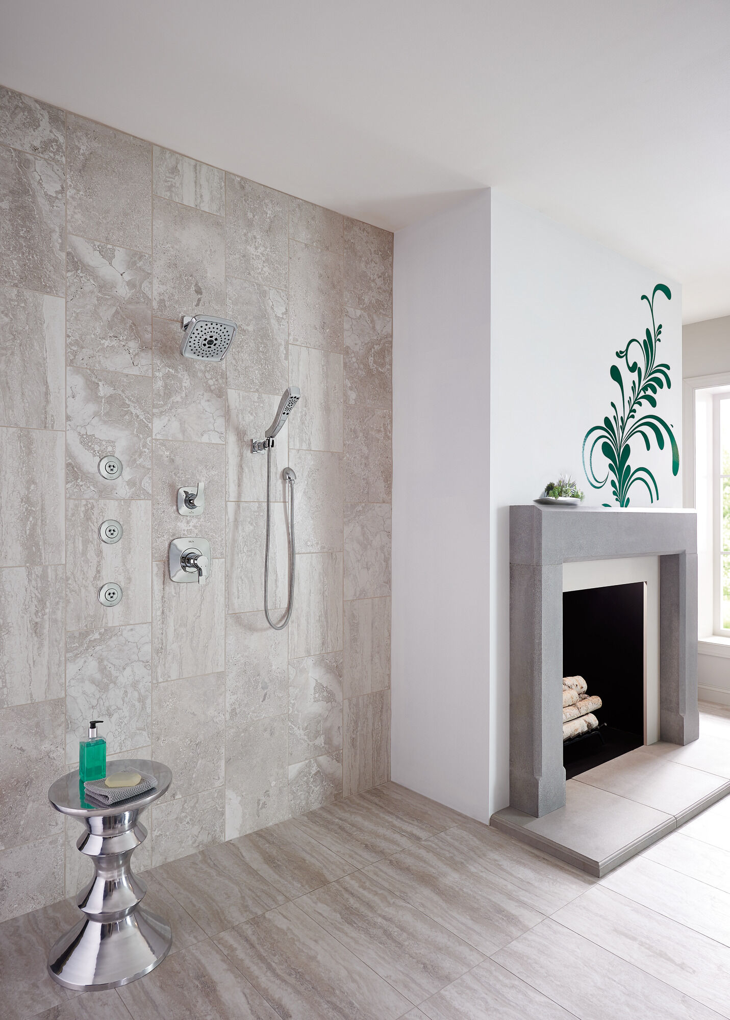 SH5002-PN Спрей для тела HydraChoice® - бодрящая насадка H2Okinetic® Delta Faucet HydraChoice Body Spray System Полированный никель  - Вид №9