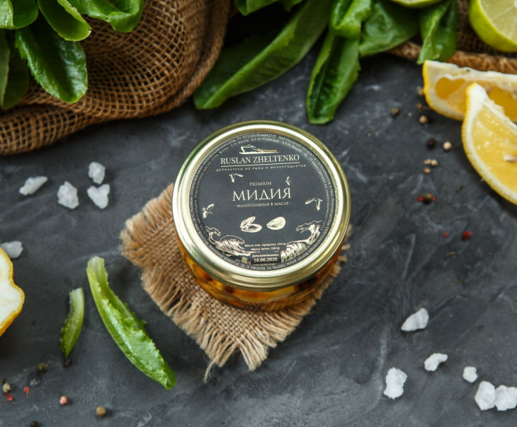 4802 Мидия малосольная в масле Вкусляндия  - Вид №3