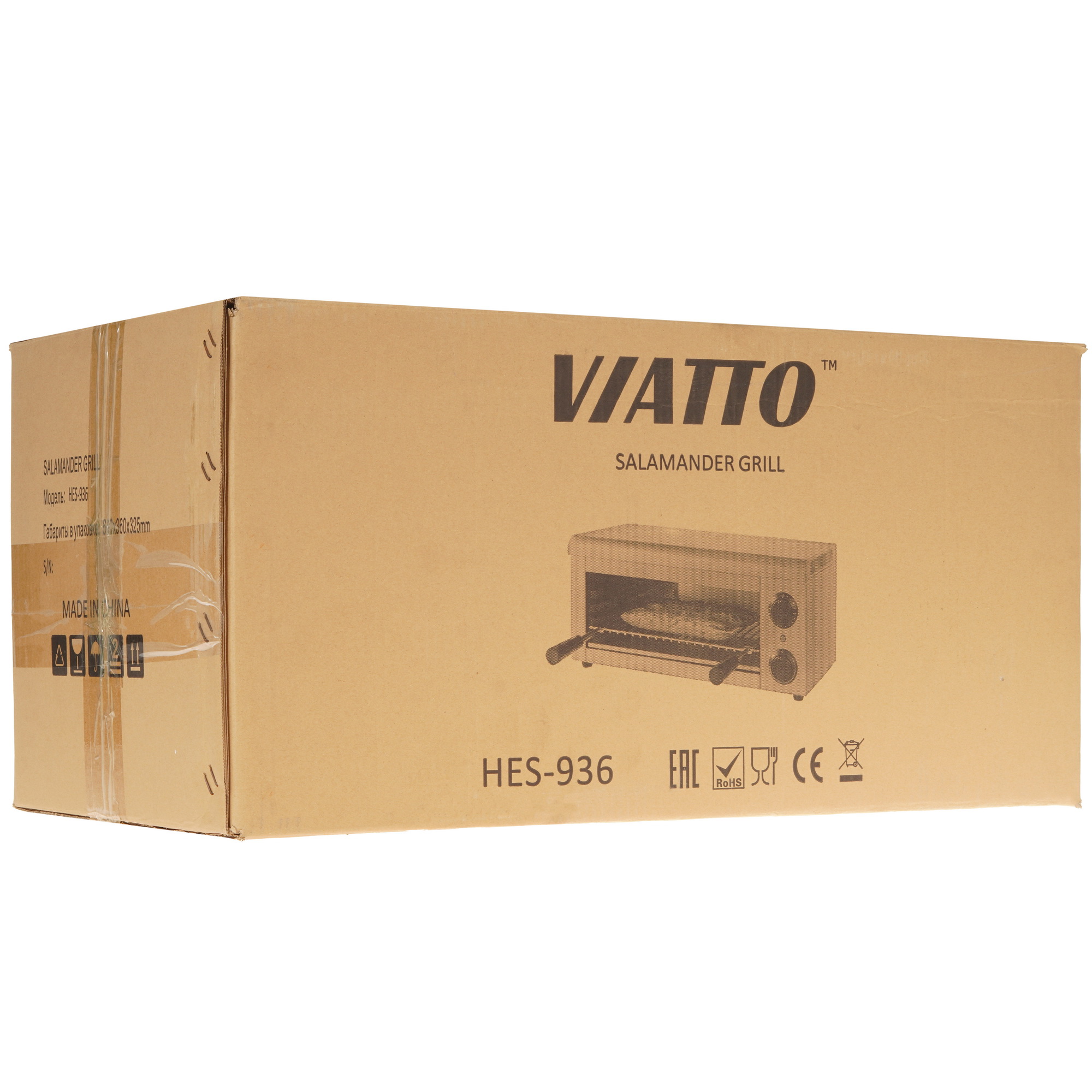 9076772 Гриль-саламандра Viatto HES-936 серебристый STDN-0030446 - Вид №8