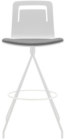 Viccarbe Тканевый поворотный табурет со спинкой Klip sun-id-1420815 - Вид №5