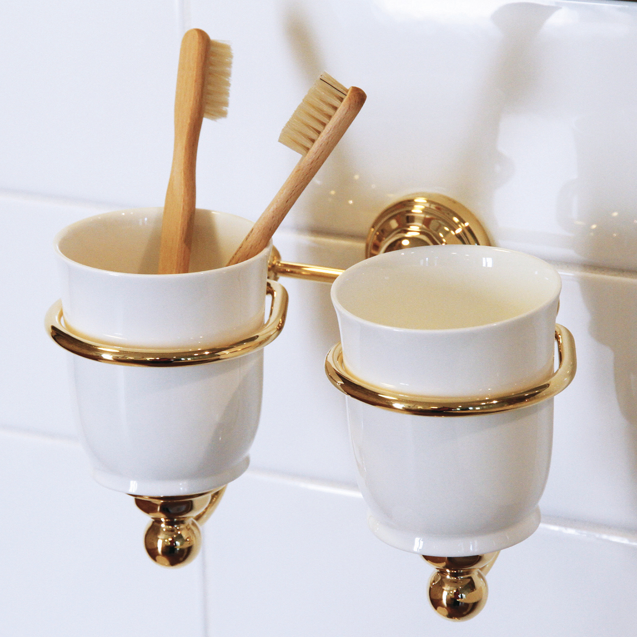 Traditional bathrooms Стакан для зубных щеток из фарфора P&R Pr6926.bn  - Вид №1