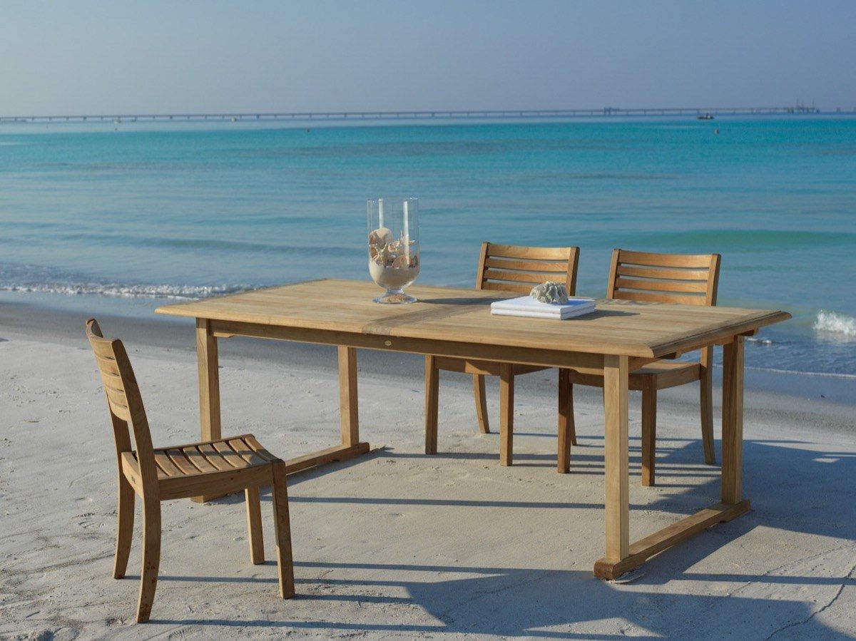 Выдвижной прямоугольный стол из тикового дерева Unopiù Челси ARCH-00046685 - Вид №3