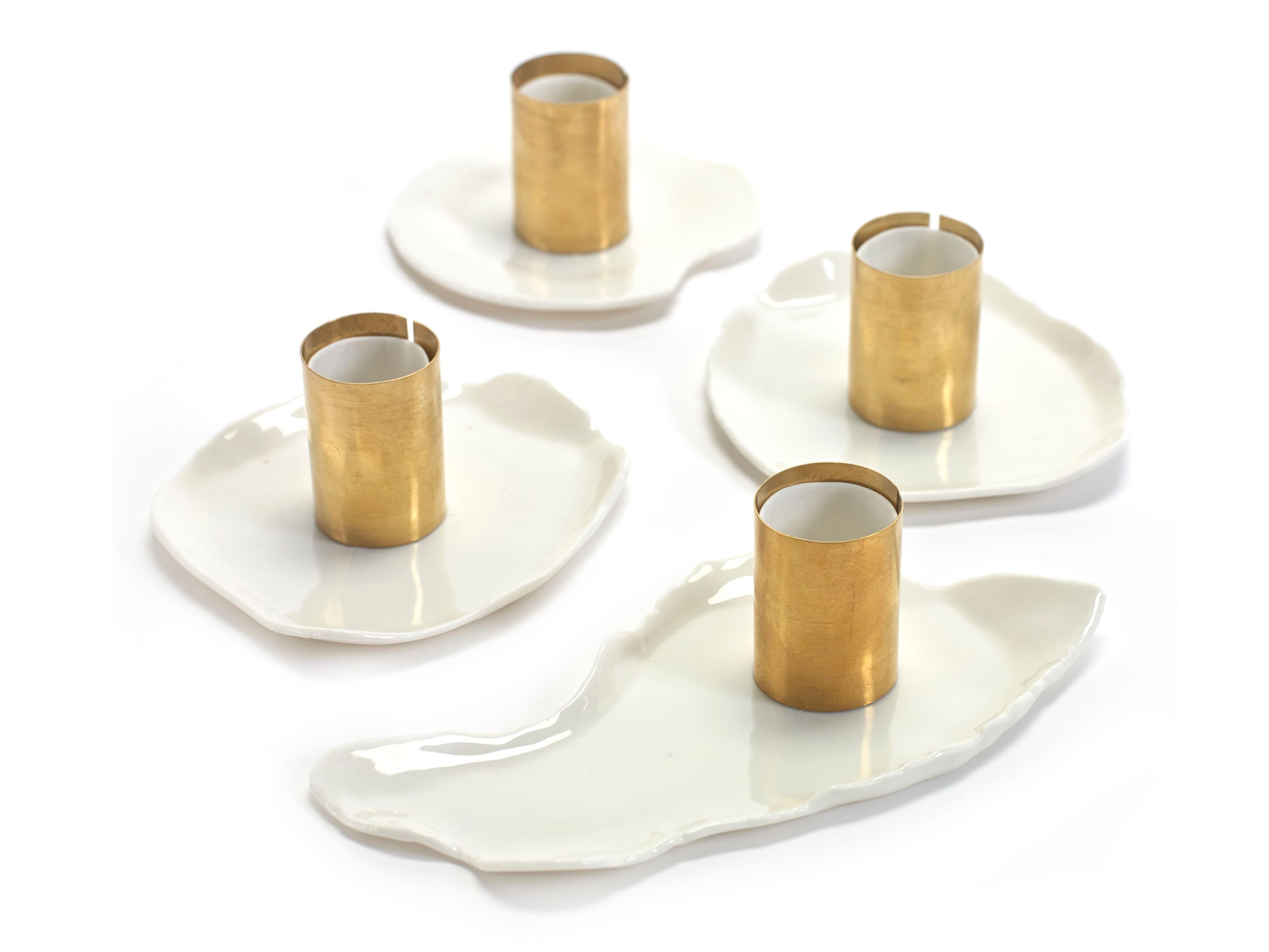 Набор из 4 фарфоровых подсвечников Serax Marie interior accessories ARCH-00140952