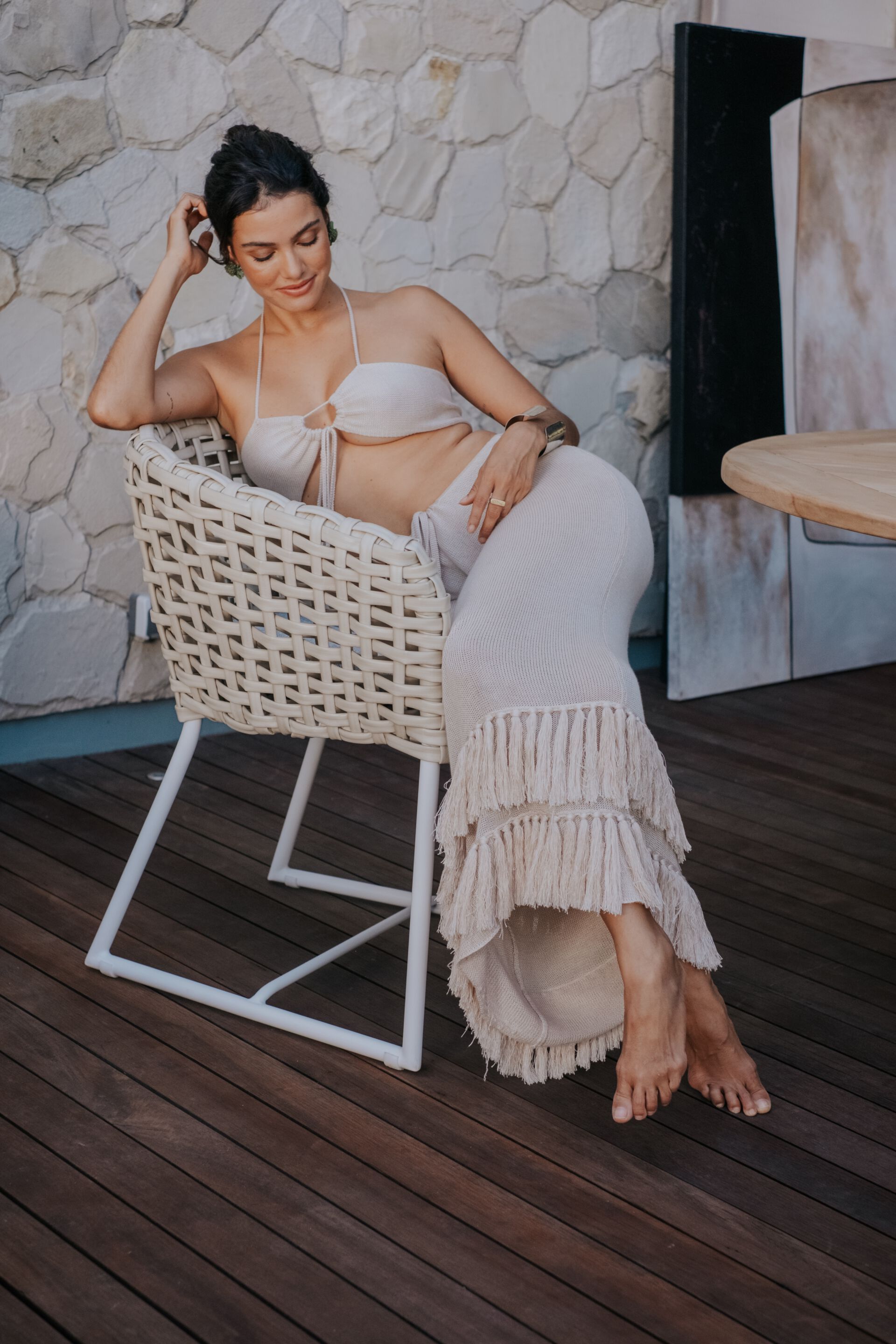 Ткань сани сад стул с подлокотниками cbdesign Fabion ARCH-00028689 - Вид №3