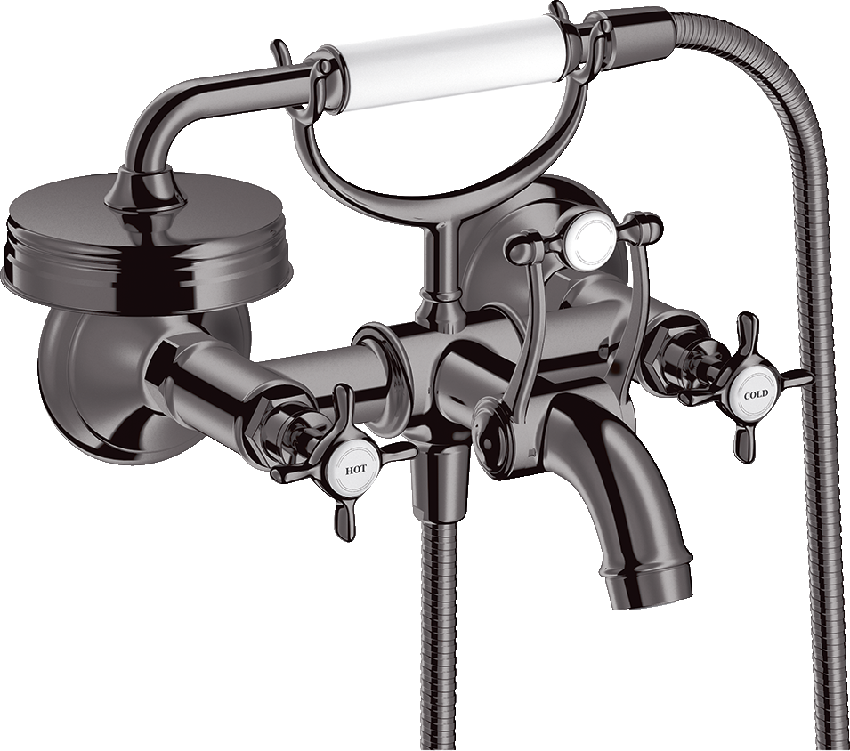 16540330 Смеситель для ванны 2-х рычажный внешнего монтажа с поперечными ручками AXOR MONTREUX