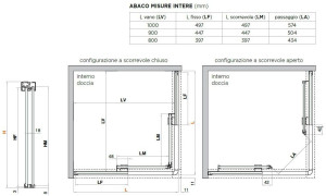Стеклянная угловая квадратная душевая кабина с раздвижной дверью