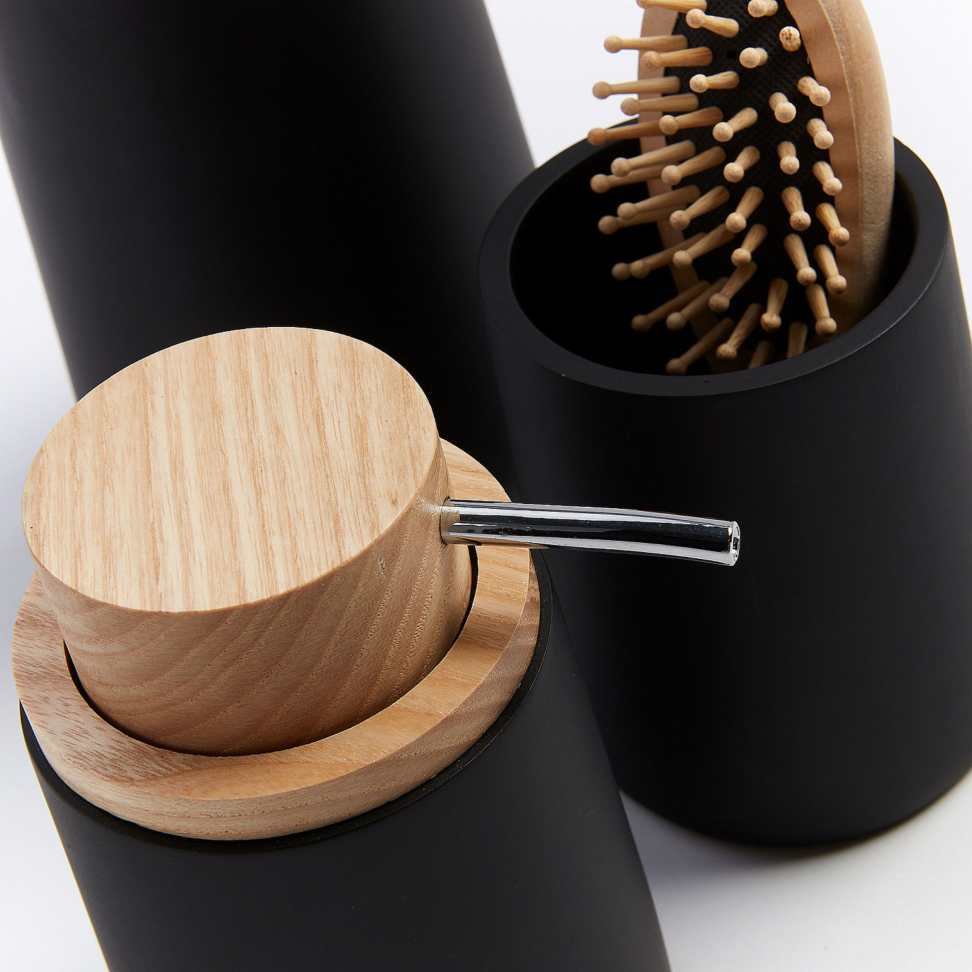 067193 Щетка для унитаза Ludwig черная полирезиновая La Forma Jenning  - Вид №1