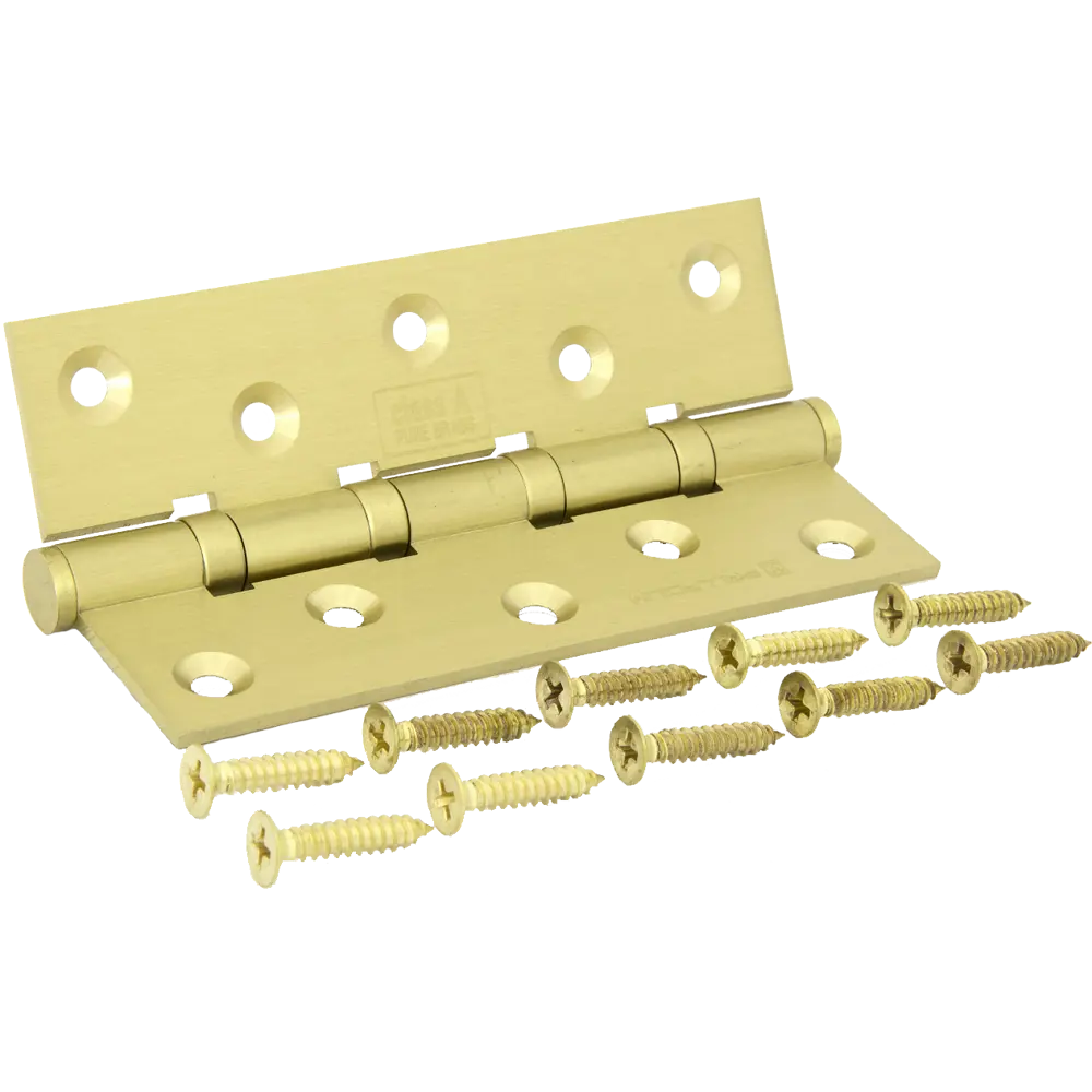 Петля дверная универсальная Palladium 125х75х2.5 мм цвет матовая латунь STLM-2131641 - Вид №1