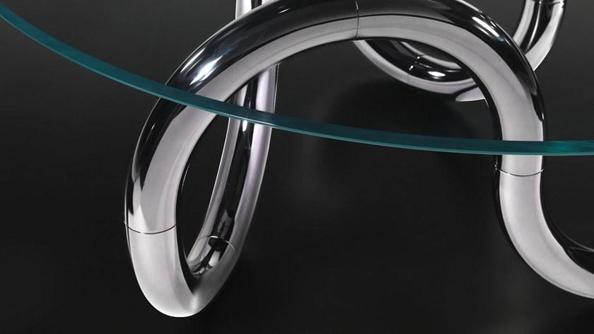 Reflex Круглый обеденный стол из стекла Aenigma sun-id-1498645 - Вид №2