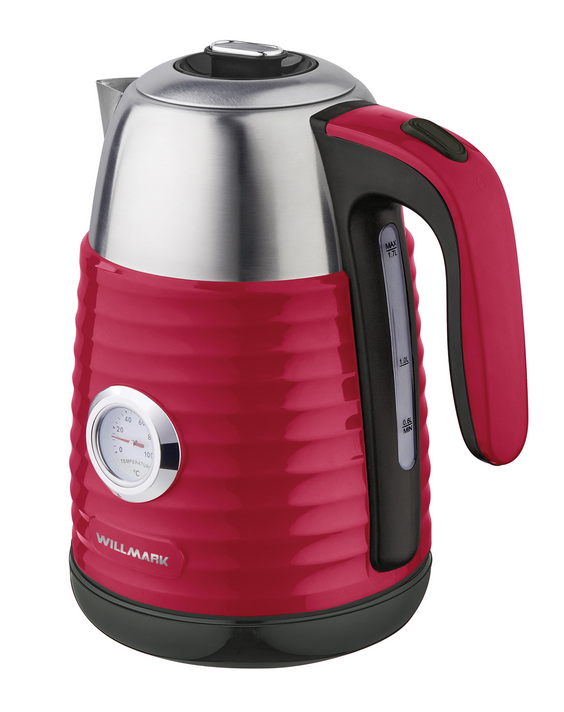 9908676 Электрочайник WILLMARK WEK-1738PST красный STDN-0029590 - Вид №1