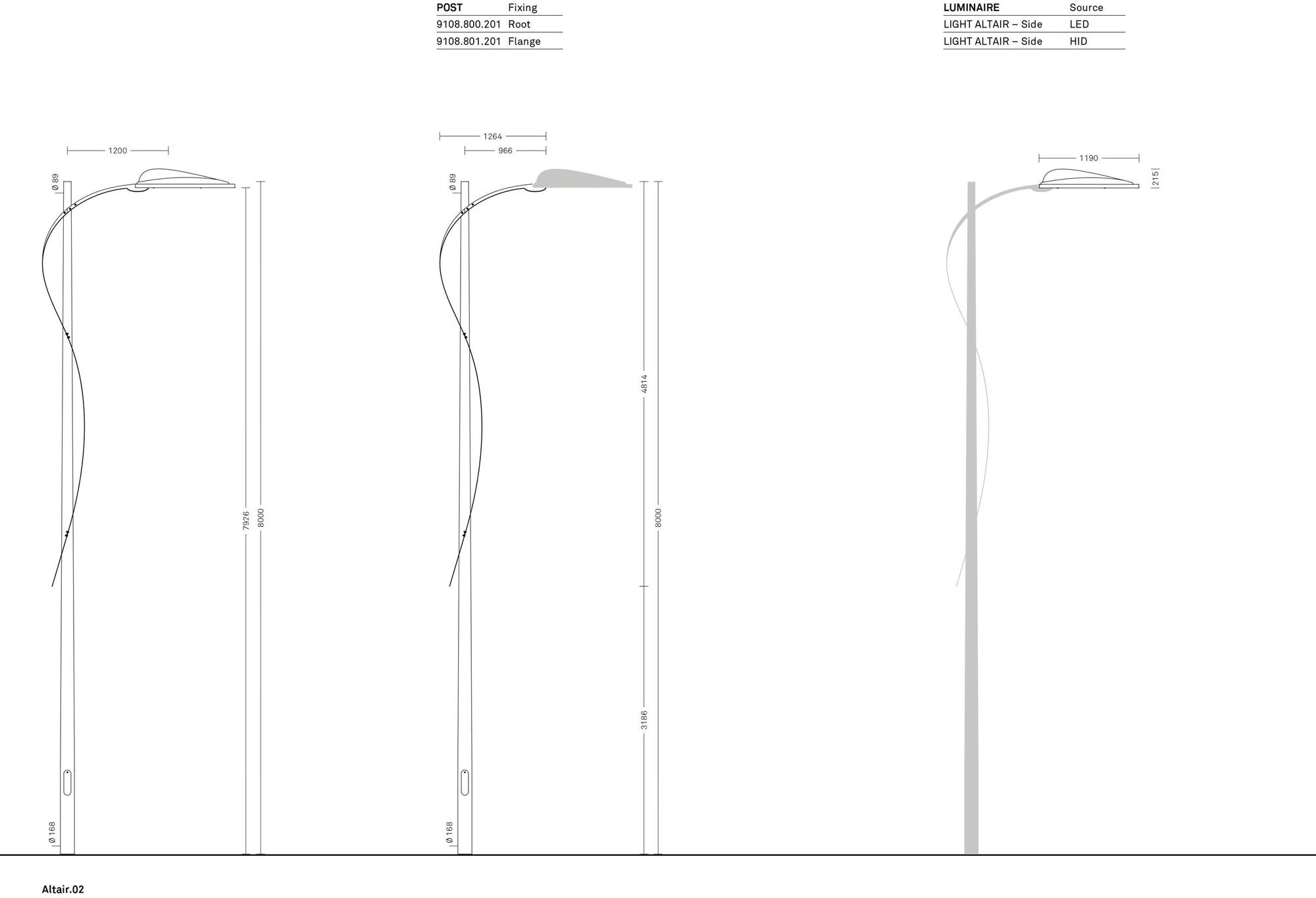 Neri Светодиодная головка столба Altair sun-id-1434536 - Вид №10