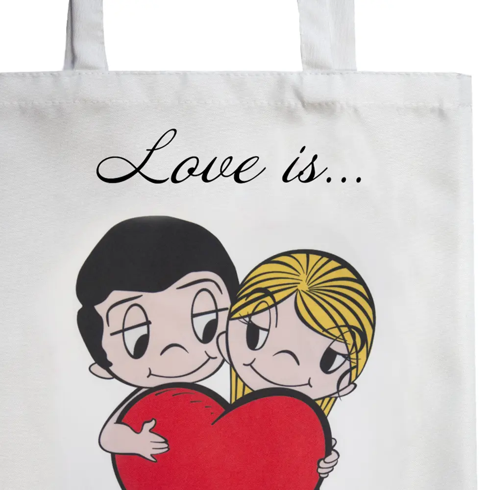 Сумка шоппер Seasons Love is 40x45 см белая 84016320 STLM-2151247  - Вид №1