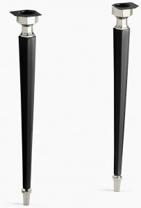 KOHLER Восьмиугольная шамотная глина Kathryn / конические ножки из латуни с полированным никелем K-2317-SN-7