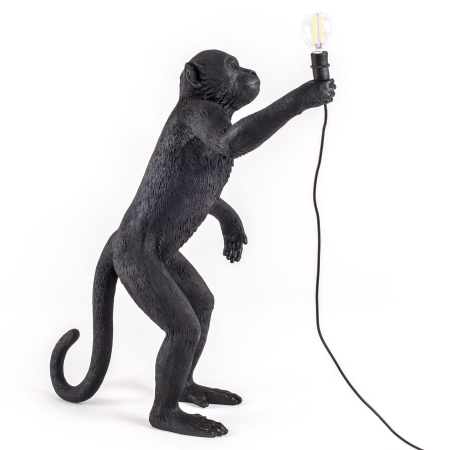 Светильник Monkey Lamp Standing, черный Seletti 14920 - Вид №7