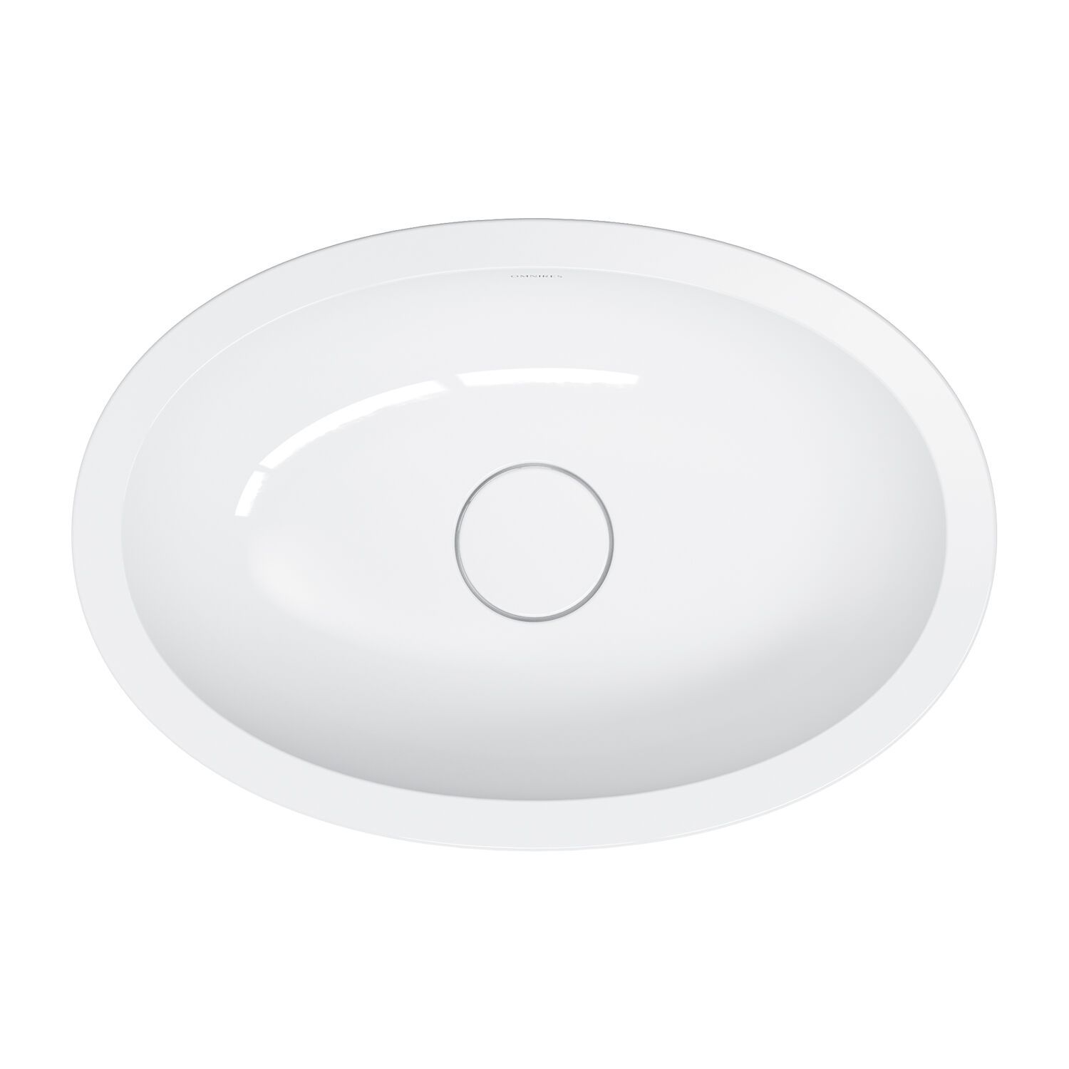 Встраиваемый умывальник из Овального композитного материала OMNIRES SHELL M+ SHELLUP ARCH-00143000 - Вид №25