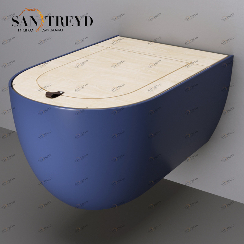 THV00116 Подвесной унитаз настенный Синий ArtCeram TheOne Италия