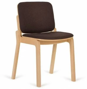 Paged Деревянный стул со встроенной подушкой