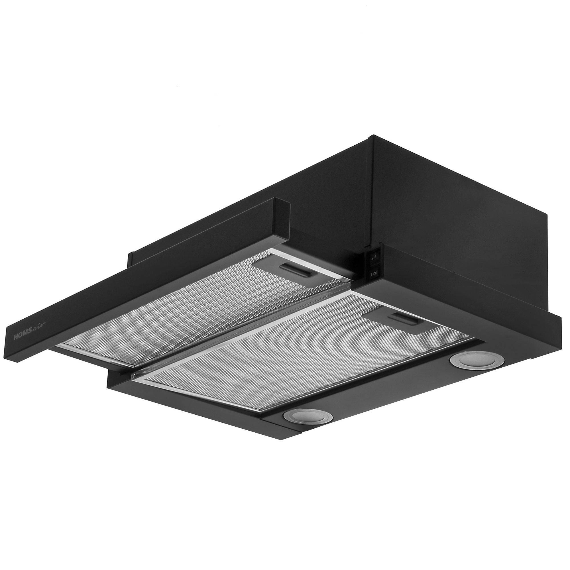 8160080 Вытяжка телескопическая HOMSair FLAT 50 черный/черный STDN-0039778 - Вид №2