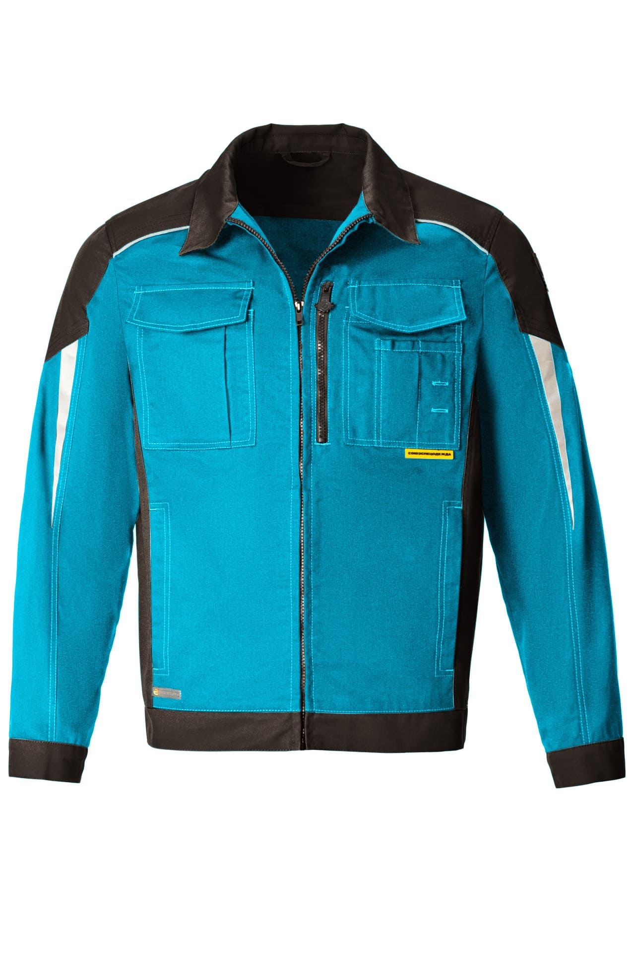 5031501 Костюм  NEW аквамарин-черный STATUS  Летняя спецодежда  размер 56-58/182-188  - Вид №2