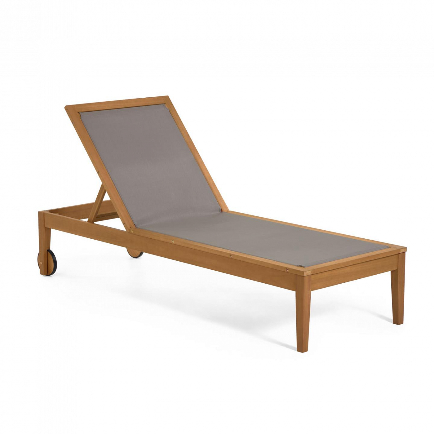 097641 Шезлонг из эвкалипта зеленый La Forma Caterin  - Вид №5