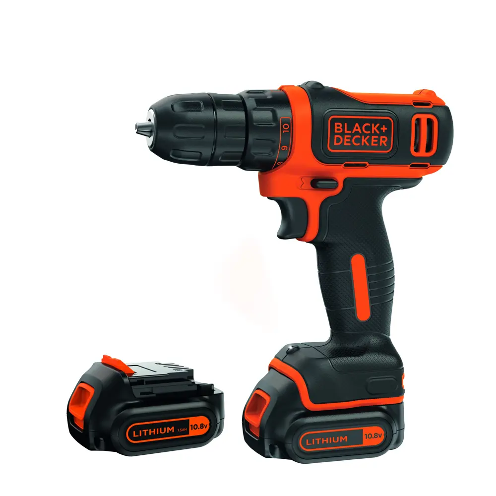 Дрель-шуруповерт аккумуляторная Black&Decker BDCDD12KBQW, 10.8 В Li-ion 2x1.5 Ач 18767105 STLM-2204963 BLACK + DECKER  - Вид №2