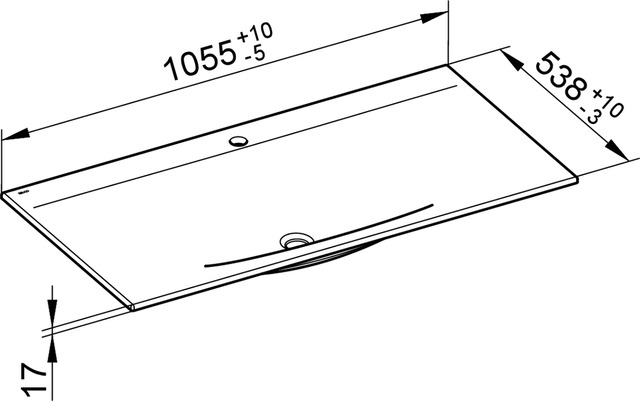 31150311001 Керамический умывальник KEUCO Edition 11 - Вид №3