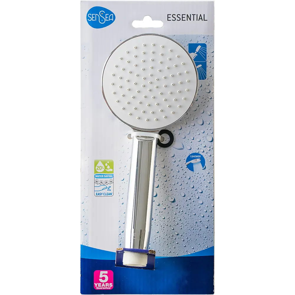 Лейка для душа Sensea Essential CHR White 1 режим цвет хром 82255910 STLM-2086334 - Вид №4