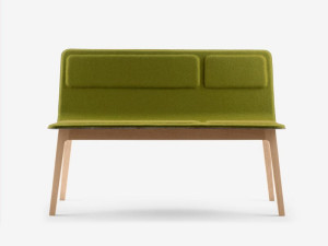 Тканевая скамья со спинкой