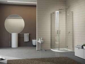 Duka Душевая кабина угловая стеклянная Vertica - con soli profili verticali Gr2p