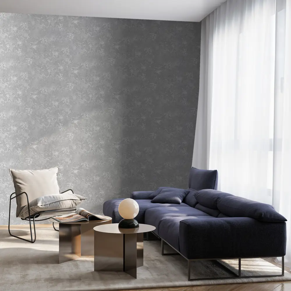 Обои флизелиновые Victoria Stenova Каскад 1.06 м серые VS587097 STLM-2200924 - Вид №4