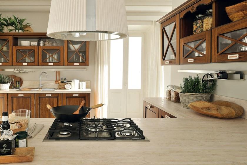 Cucine Lube Кухня из массива дерева с полуостровом Agnese sun-id-1423313 - Вид №1