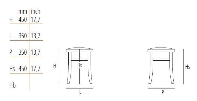 Низкий мягкий стул из бука Wiener GTV Design Вена 144 ARCH-00149198