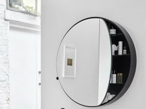 Ceramica Cielo Зеркало настенное круглое с контейнером I catini