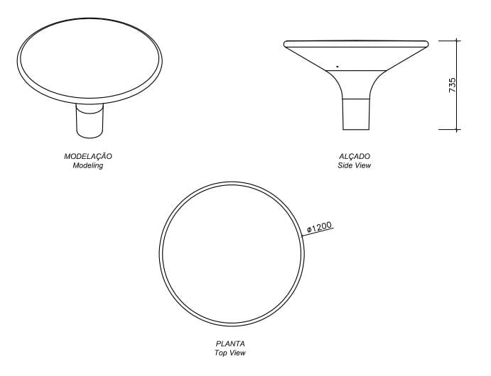 Бетонное наружное сиденье amop Amoplay ARCH-00090117 - Вид №1