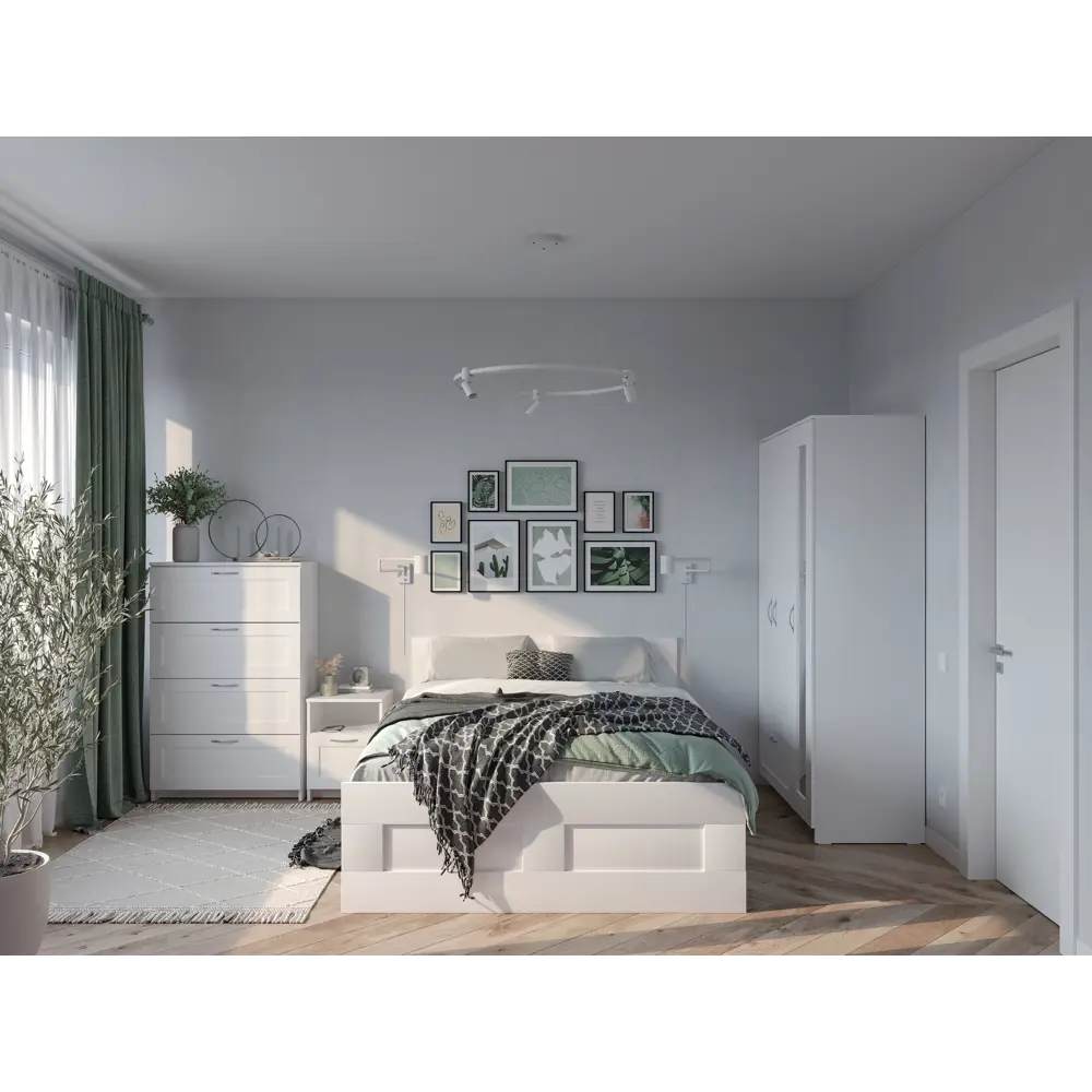 Кровать Шведский стандарт Сириус Ш166x205.4 см цвет белый STLM-2015540 - Вид №4