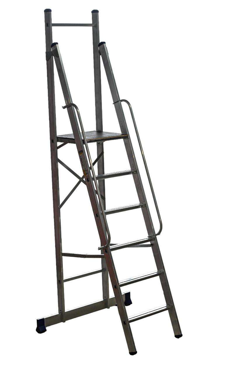 Стремянка -помост, профессиональная 6ст ALUMET APE 1406 - Вид №4