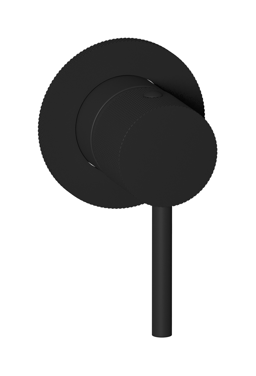 Внешние части встроенного смесителя на 1 потребителя. WE ARE IB id305np Matt Black Industria