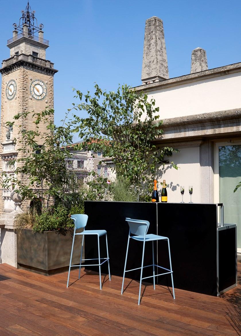 SCAB DESIGN Табурет из технополимера с подставкой для ног Lisa sun-id-1348279 - Вид №7