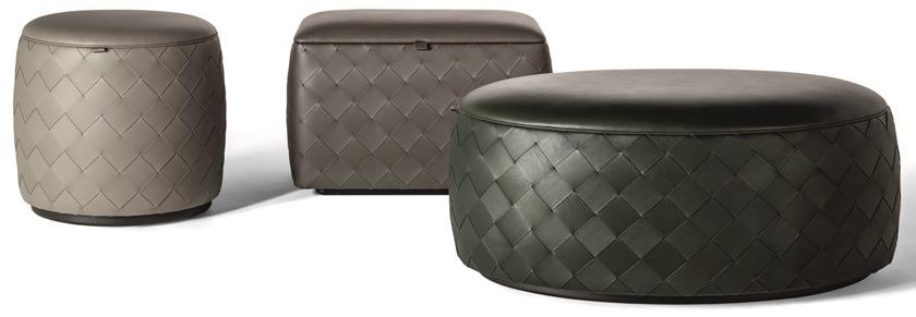 Poltrona Frau Прямоугольный пуф-контейнер из кожи La collezione - mobili e complementi sun-id-1475932 - Вид №5