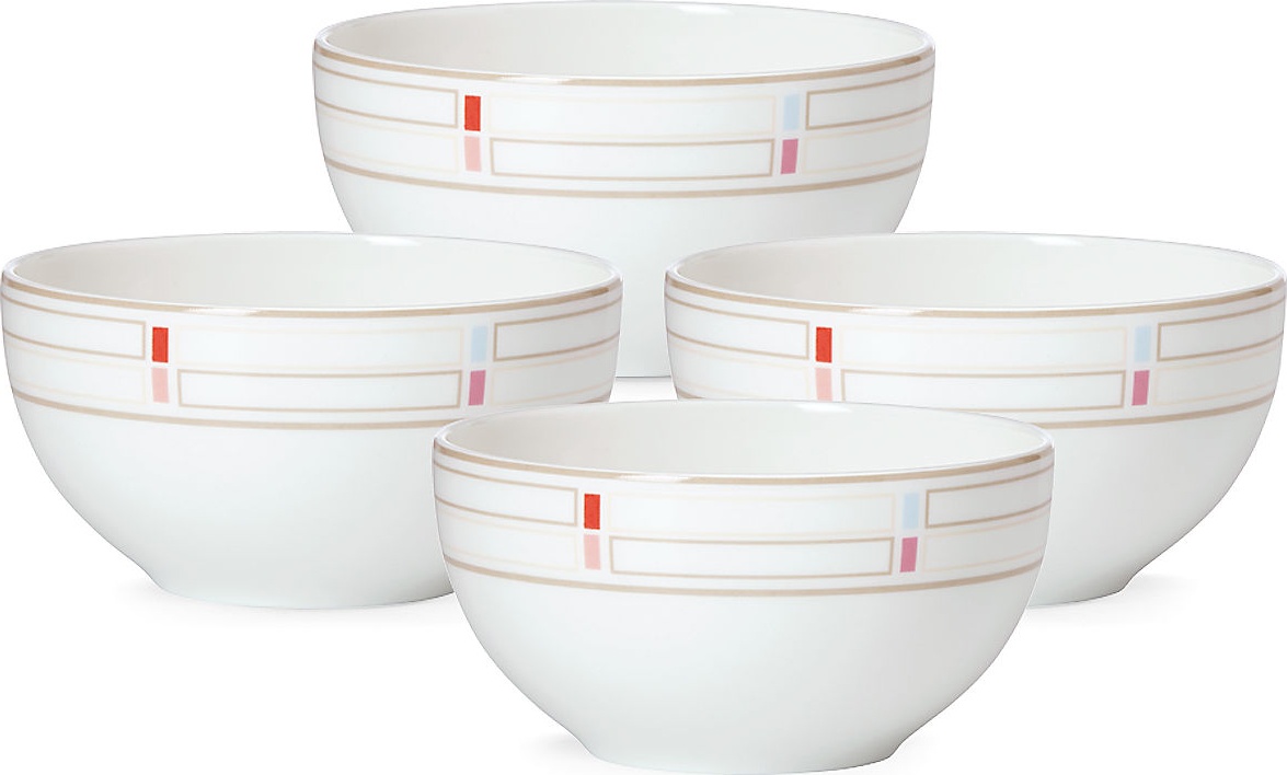 10607844 Lenox Набор салатников индивид-ных Lenox "Праздник 365,конфетти" 15см, 4шт Фарфор 