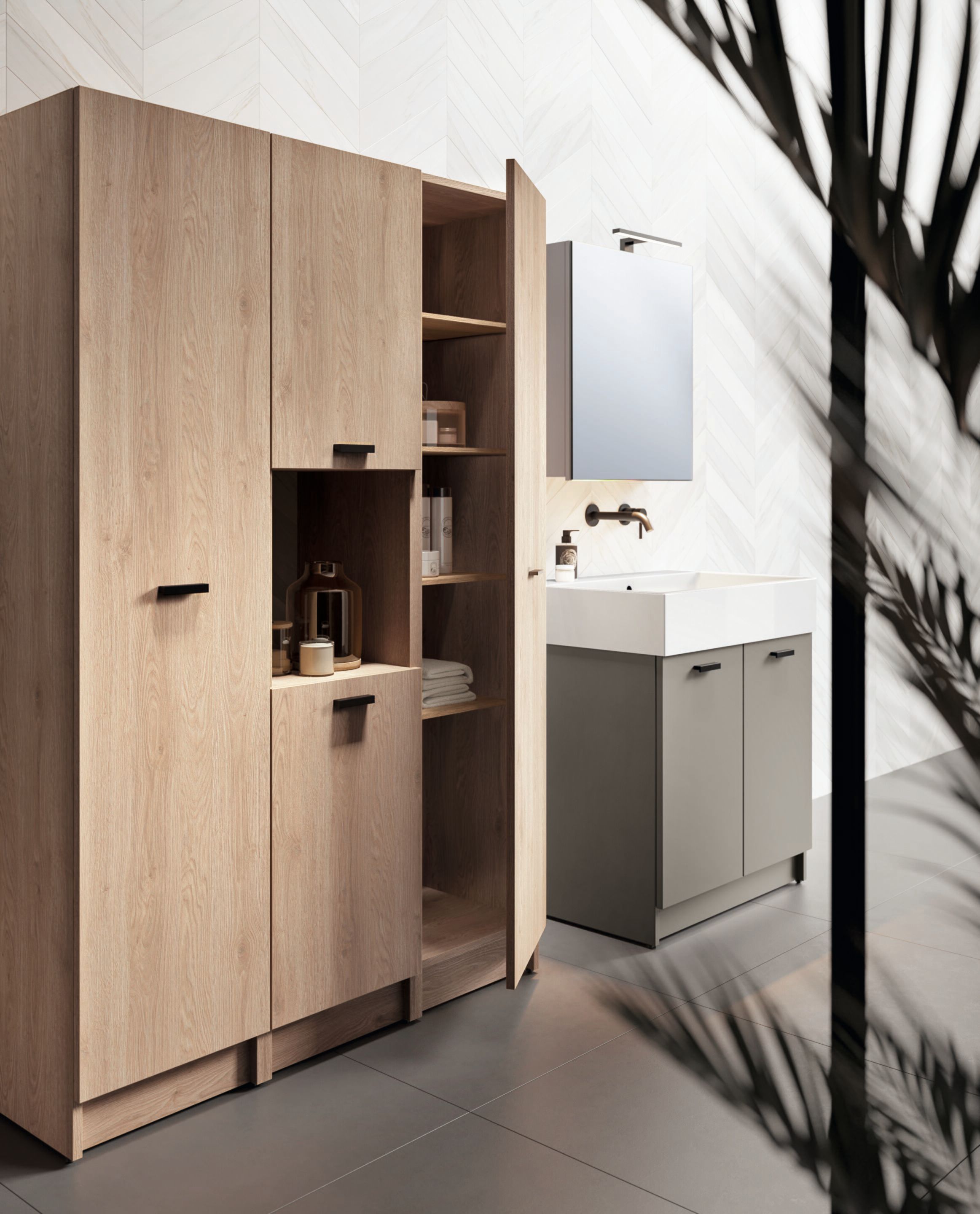 Двойной напольный умывальник со встроенным умывальником COLAVENE оборки ARCH-00101613 - Вид №1