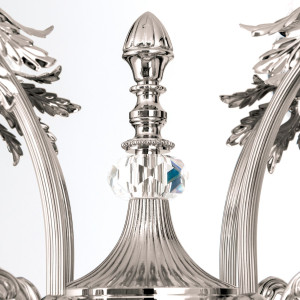 Кристалл и латунь торшер