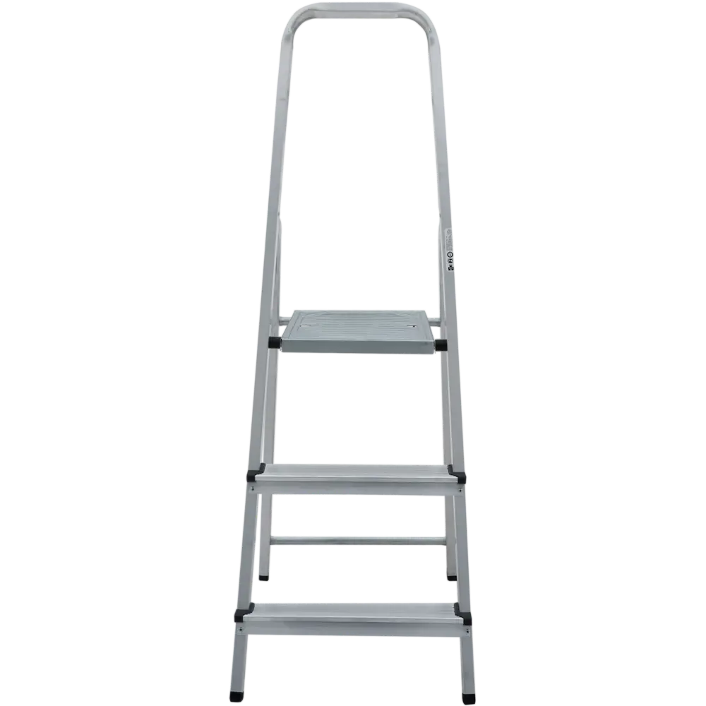 Стремянка Новая Высота Kroft 1110 3 ступени алюминий STLM-2105849 - Вид №2